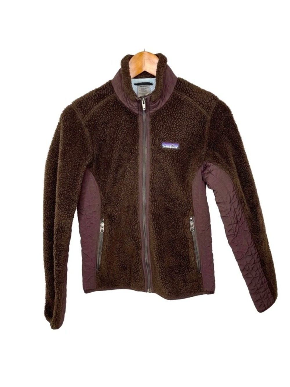 Vintage Patagonia Retro-X Deep Pile Fleece Jacket Brown Women’s S 1997